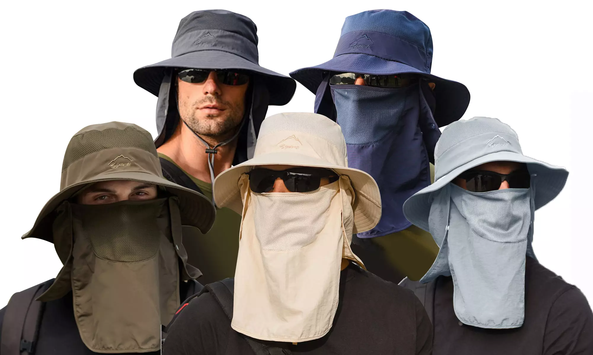 Man/Woman Fishing Hat UV Sun Protection Fishing Hat Bucket Cap Mesh Boonie Hat - Primary Image