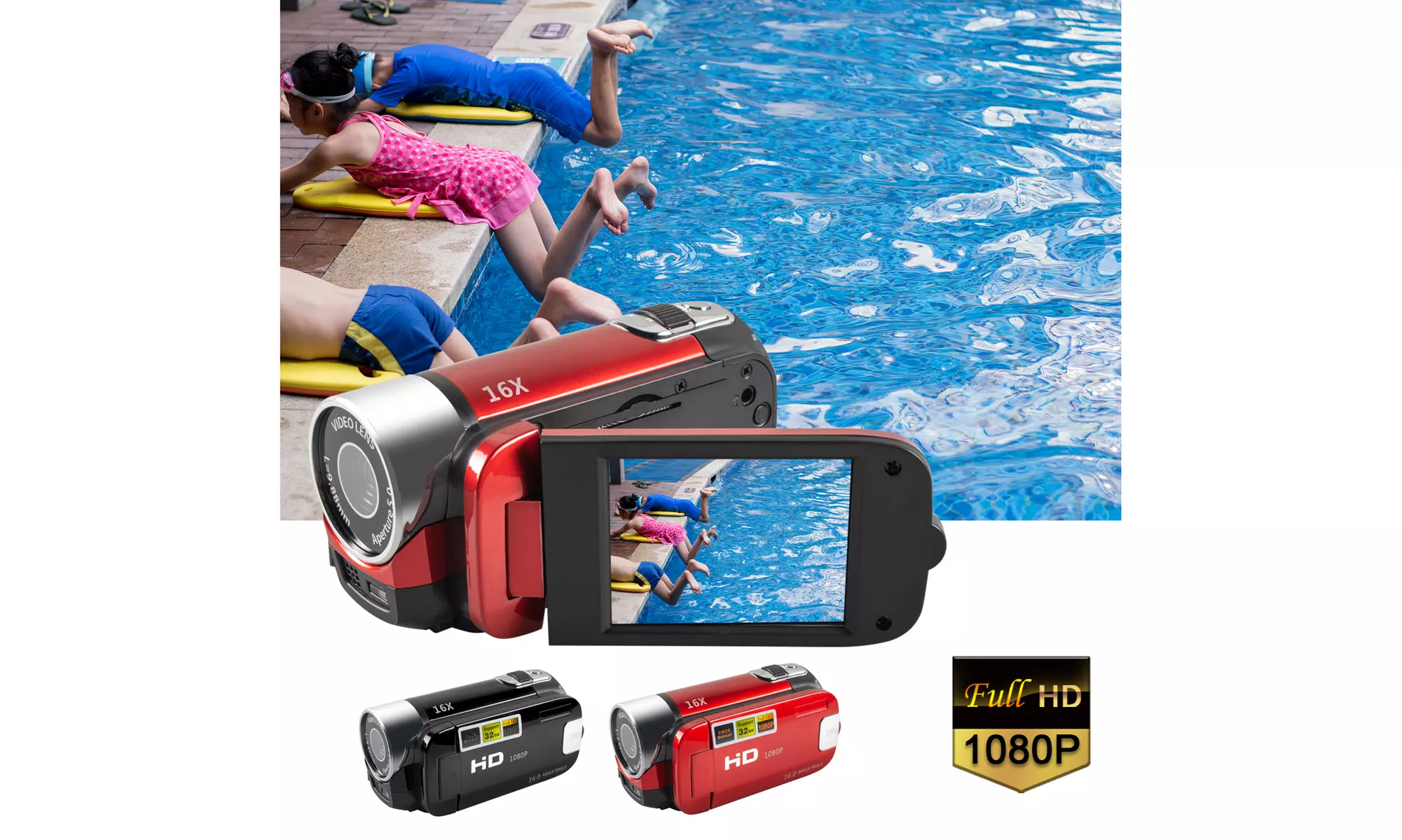 Video Camera Camcorder Vlogging Camera HD 1080P Digital Video Digital Camera - Primary Image