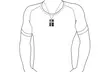 Bling Jewelry Mens Stainless Steel CZ Greek Key Black Dog Tag Pendant - Second Medium