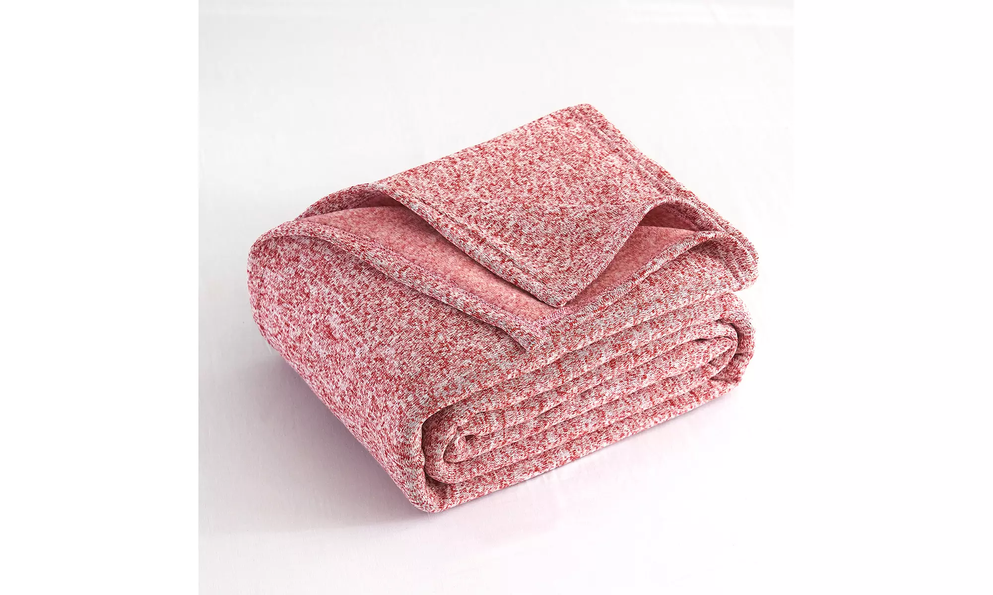 2-3 Piece Knit Weave Bed Blanket Set,Lightweight Fuzzy Jersey Blanket With Shams