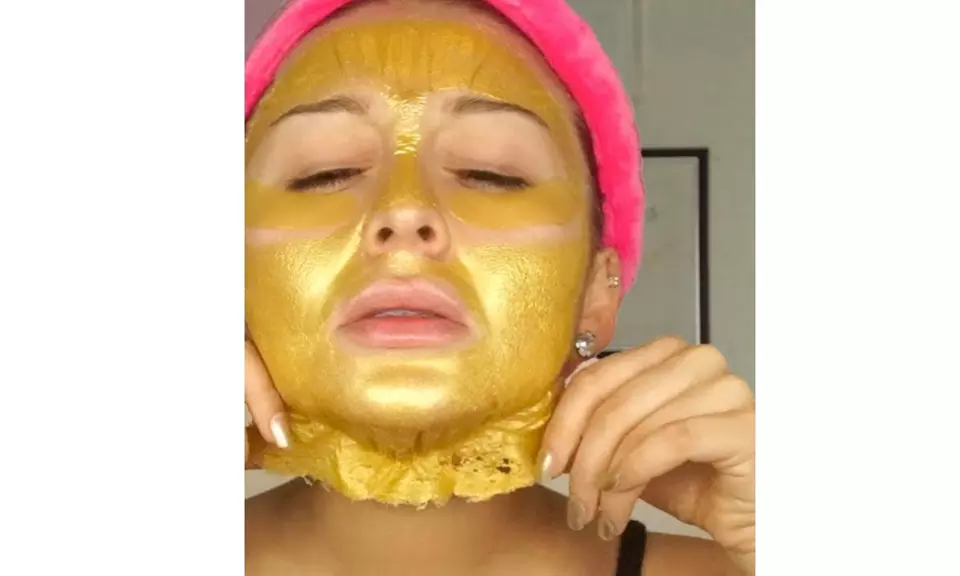 24K Gold Collagen Face Mask Skin Care Moisture Anti Aging Remove Wrinkle - Second Medium