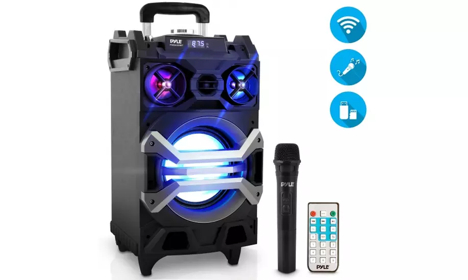 Pyle PWMA325BT 500 Watt Wireless Portable Bluetooth Karaoke Speaker System - Primary Image