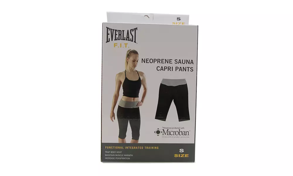 Everlast FIT Size S Neoprene Sauna Capri Pants - Primary Image
