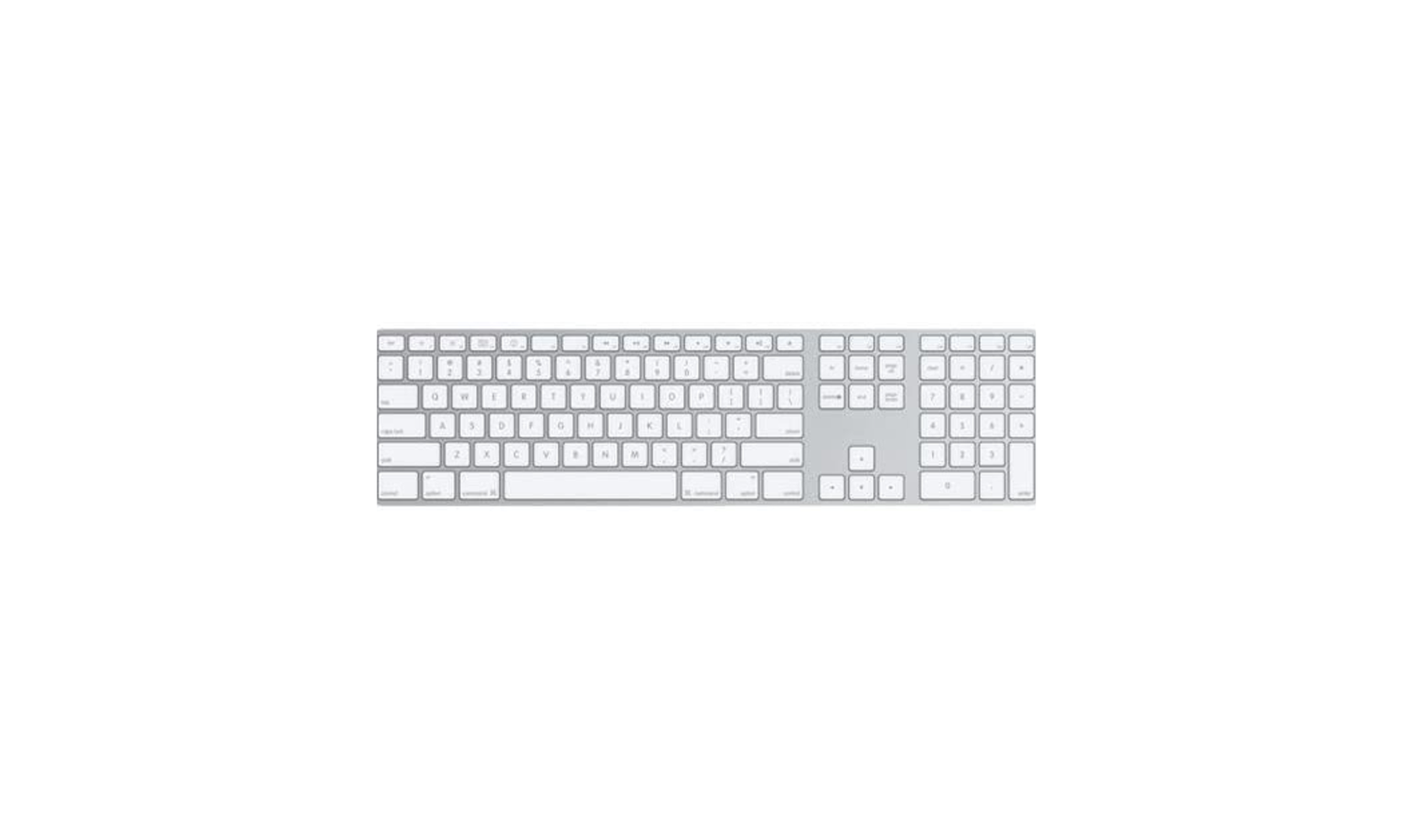 Apple A1243 MB110LL/A  Aluminum Wired Keyboard - A Grade Refurbished - Primary Image