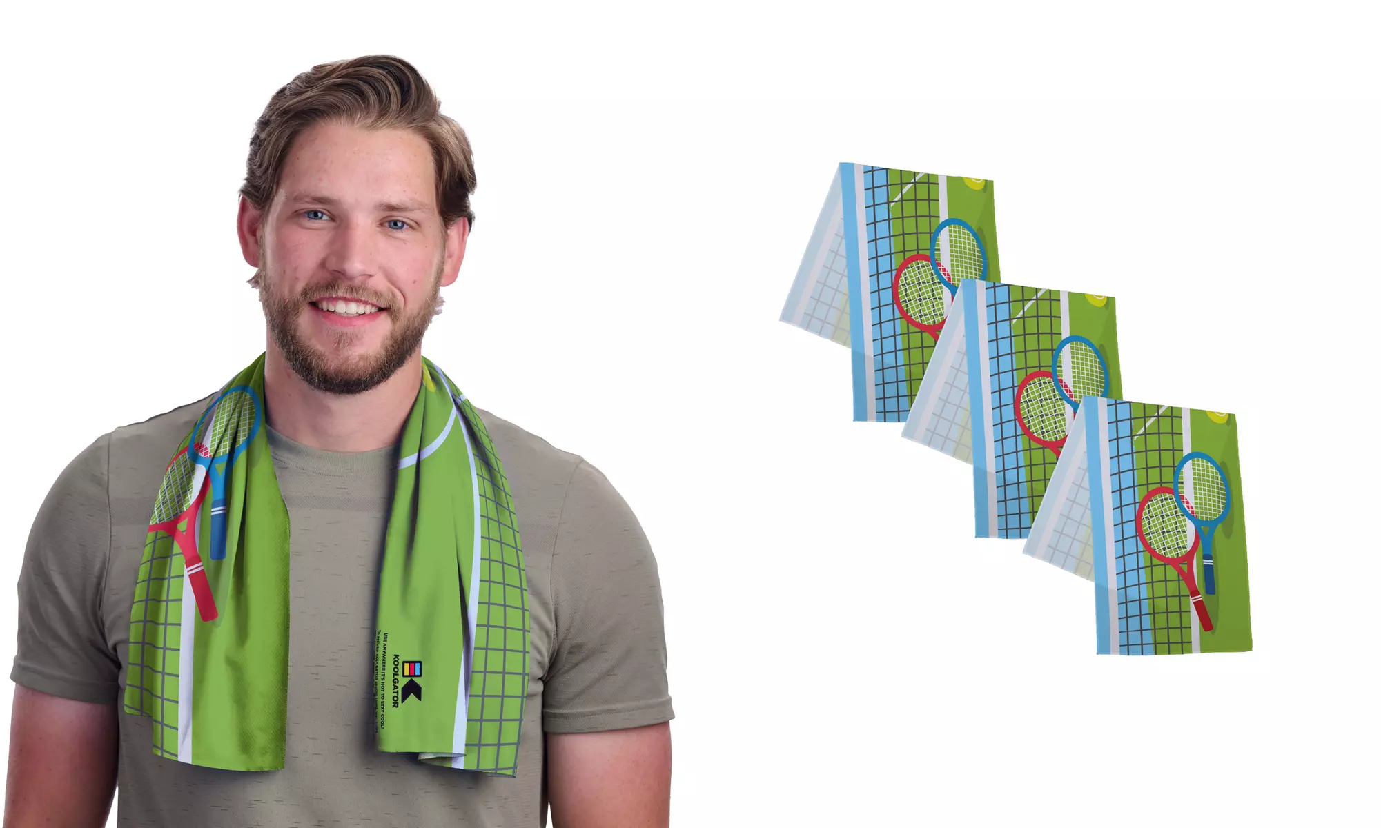 KOOLGATOR Dual Purpose SPF 30 Cooling Towel