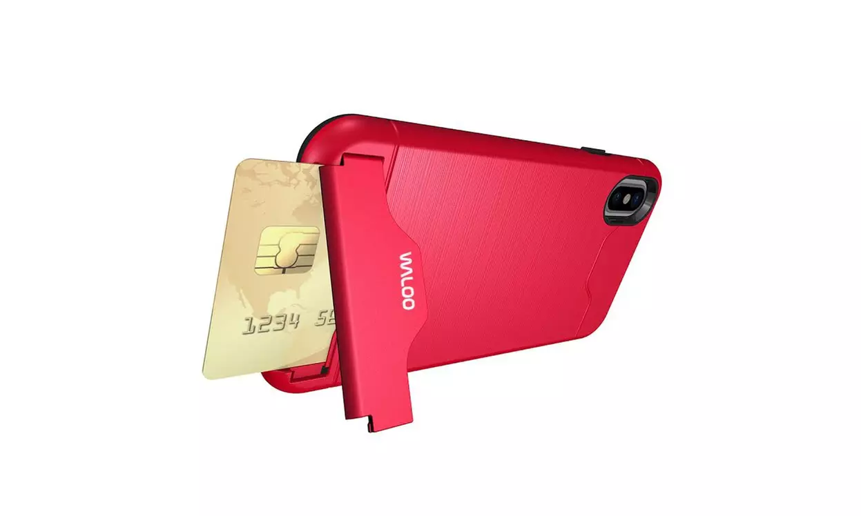 Waloo Brushed Kickstand Case for iPhones 