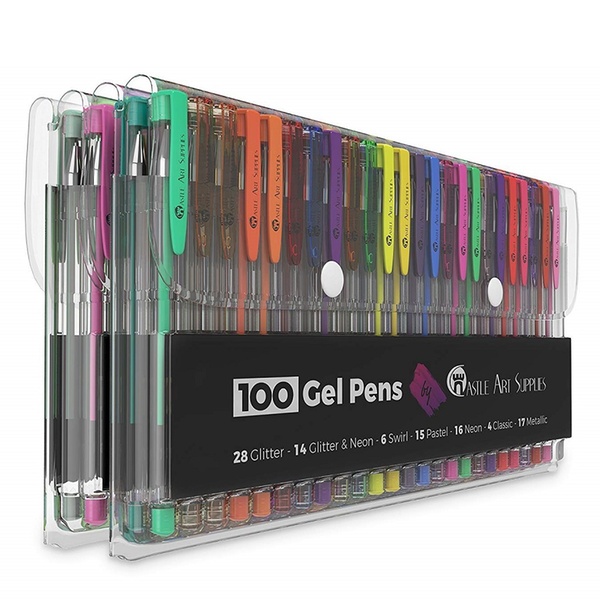 100 gel pens