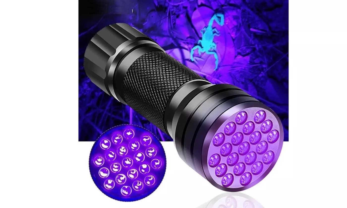 21 LED UV Flashlight Light Ultraviolet Pet Urine Stains Detector Lamp - Primary Image