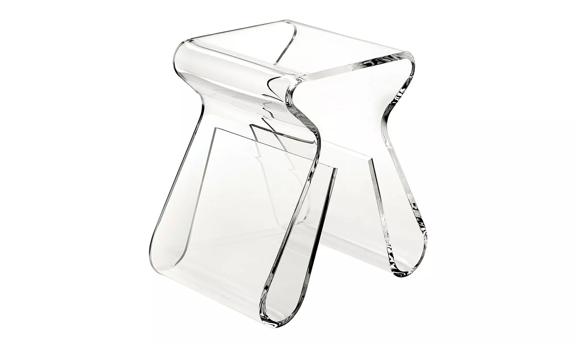 Umbra Magino Stool and Magazine Rack (6.5 x 11.5 x 17- Inches) (Clear) - Primary Image