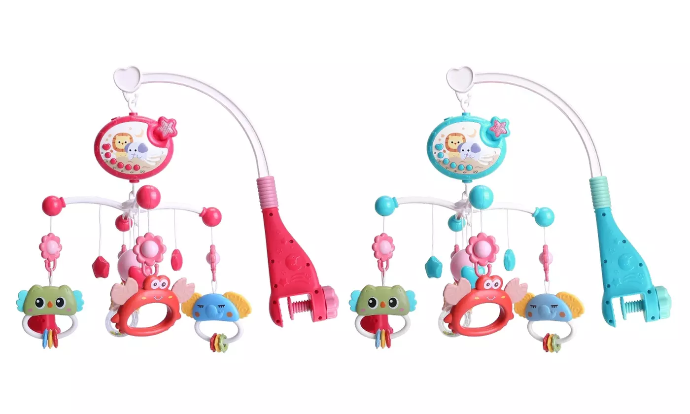  BabyLuv Rotating Musical Star Projector Rattle & Crib Mobile for Soothing Sleep