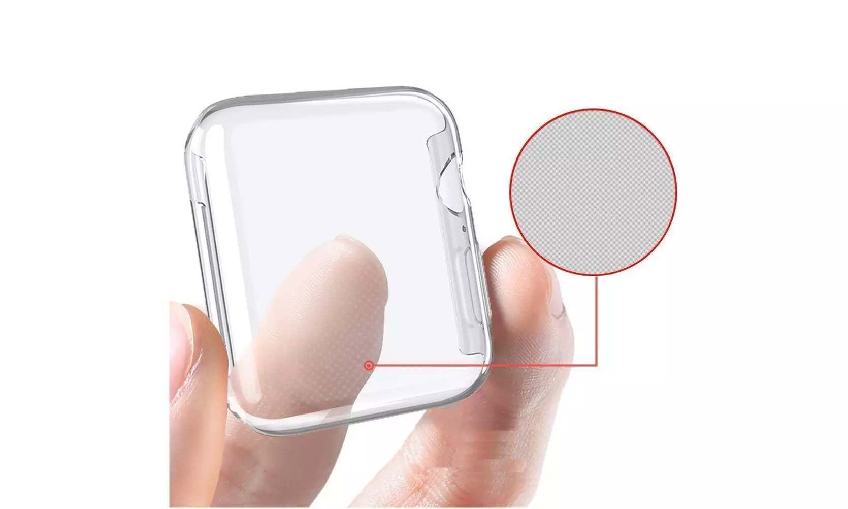 Rugged Protective Gel Sport Cover Screen Protector Case  Bumper For Apple Watch - Second Medium