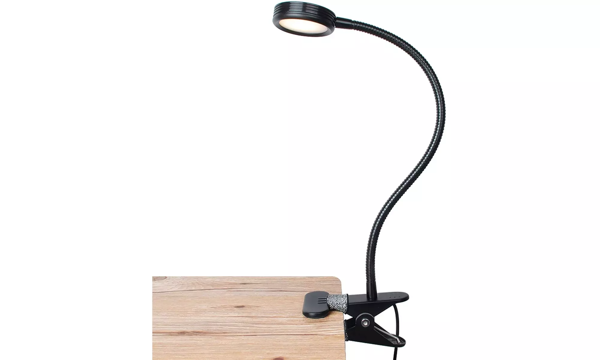 Flexible Gooseneck LED Clamp Reading Desk Night Lamp - Primary Image