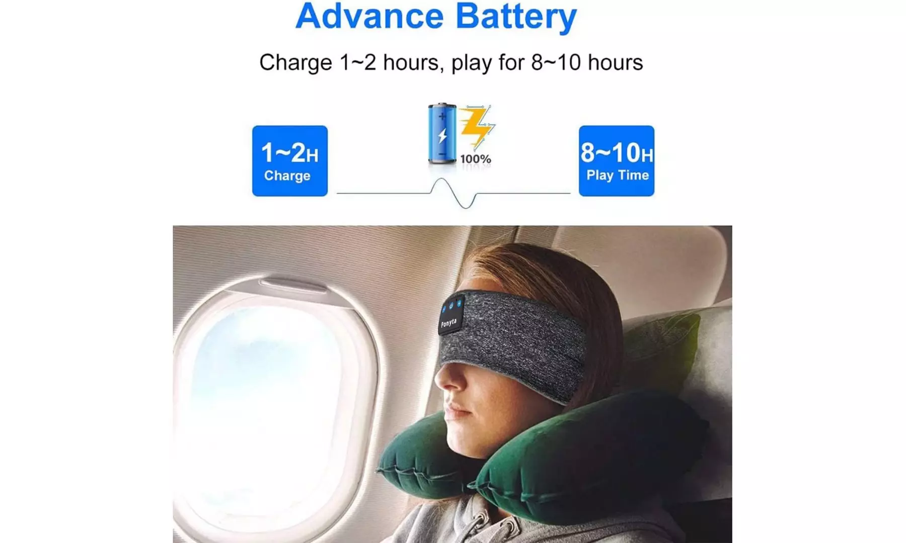Sleep Headphones Bluetooth Soft Elastic Sleeping Wireless Music Sport Headbands