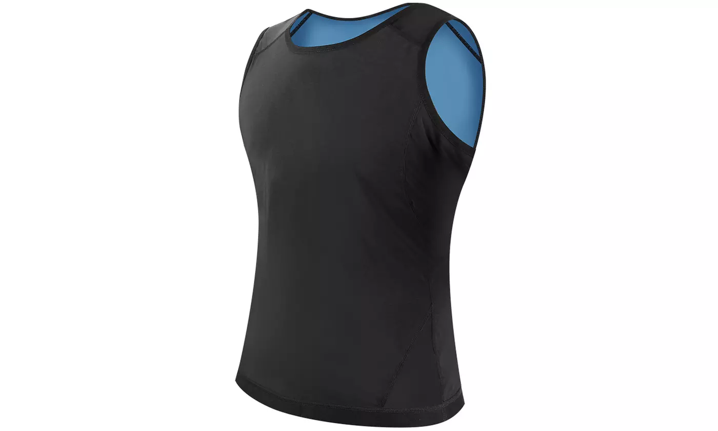N'POLAR Men's Waist Trimmer Sauna Slimming Belt Waist Trainer Shaper Sweat Vest - Primary Image