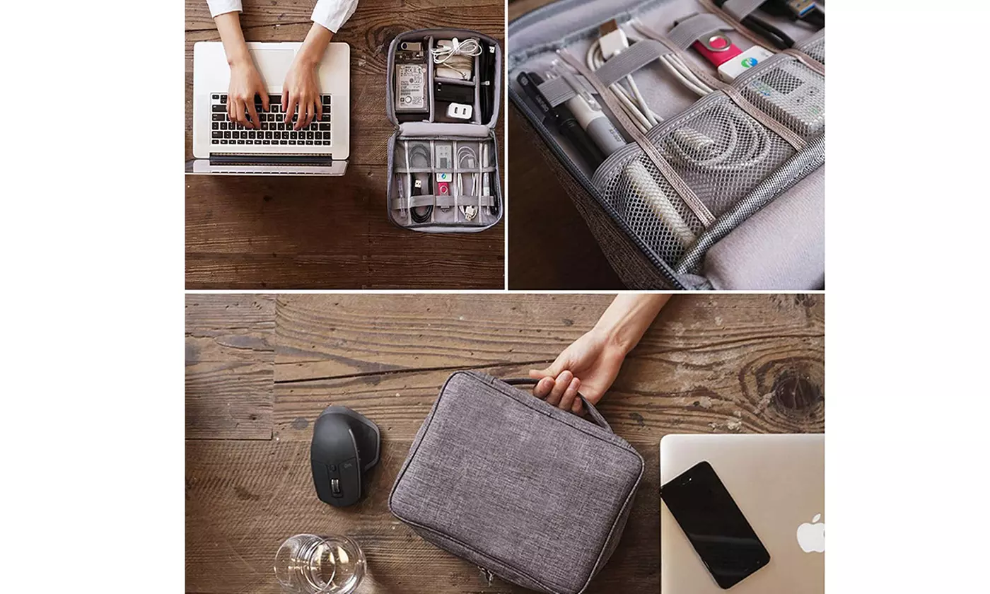 Travel Universal Cable Organizer Electronics Accessories Organizer Gadget Bag