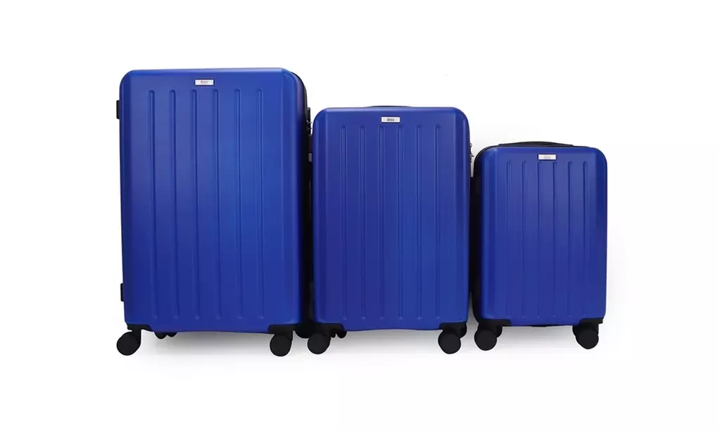 3-Piece Hardside Luggage Set with 360 Dual Spinner Wheels and Combo Lock