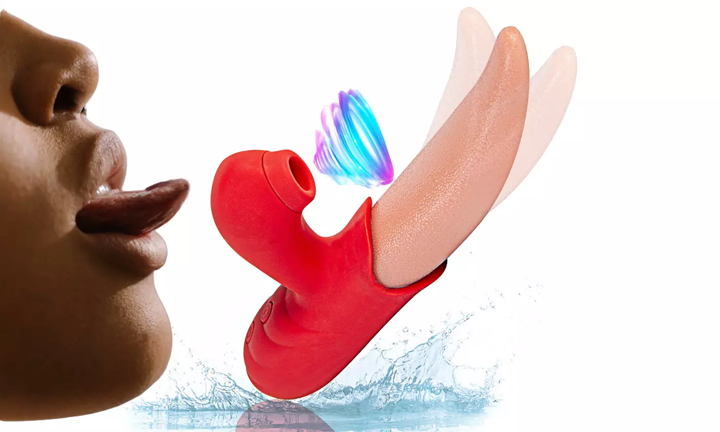 Realistic Tongue Vibrator Clitoris licking G Spot Sucking Massager With 10 Modes - Primary Image