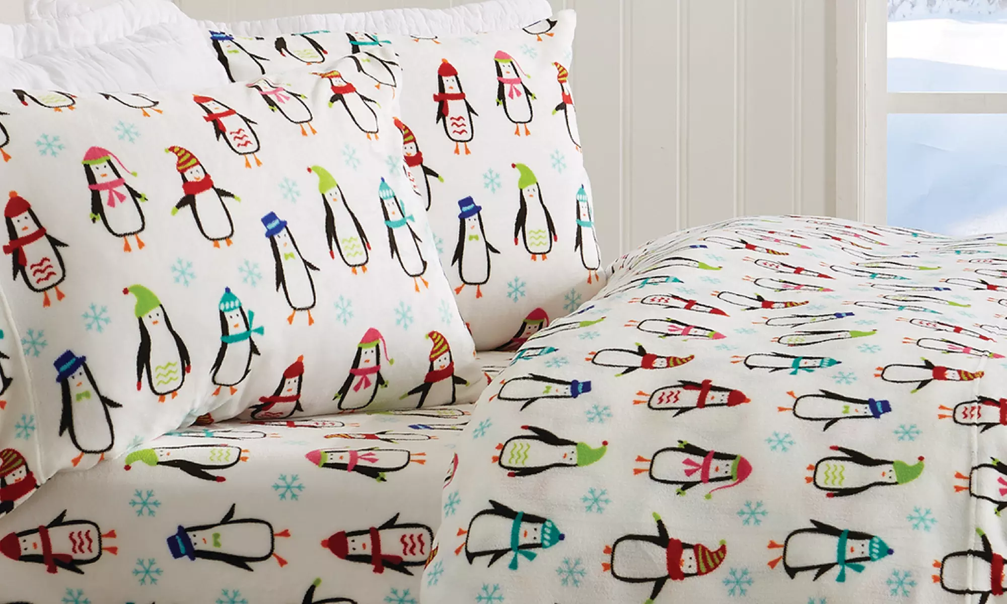 Ultra Soft Velvet Plush Printed Bed Sheet Set
