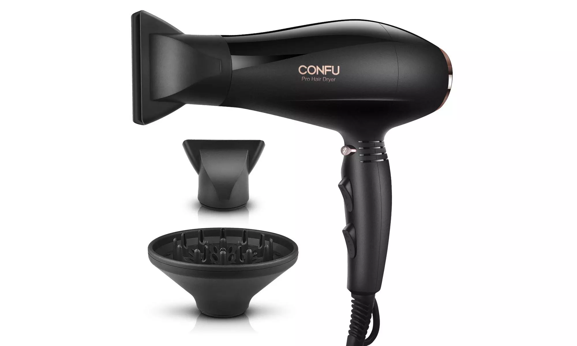 Professional Salon Hair Dryer, CONFU 1875W Negative Ionic Fast Drying Blow Dryer - Primary Image
