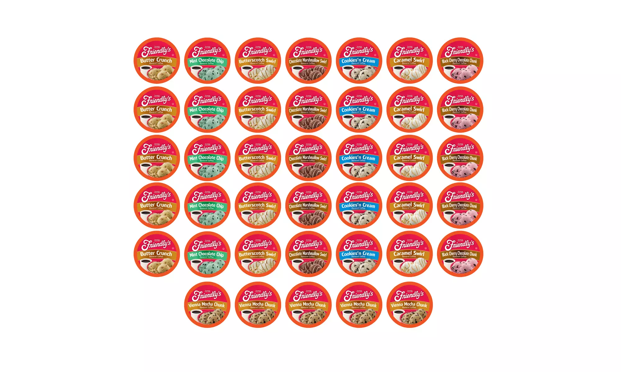 Friendly's Single-Serve Coffee Pods Variety Pack in Ice Cream Inspired Flavors 