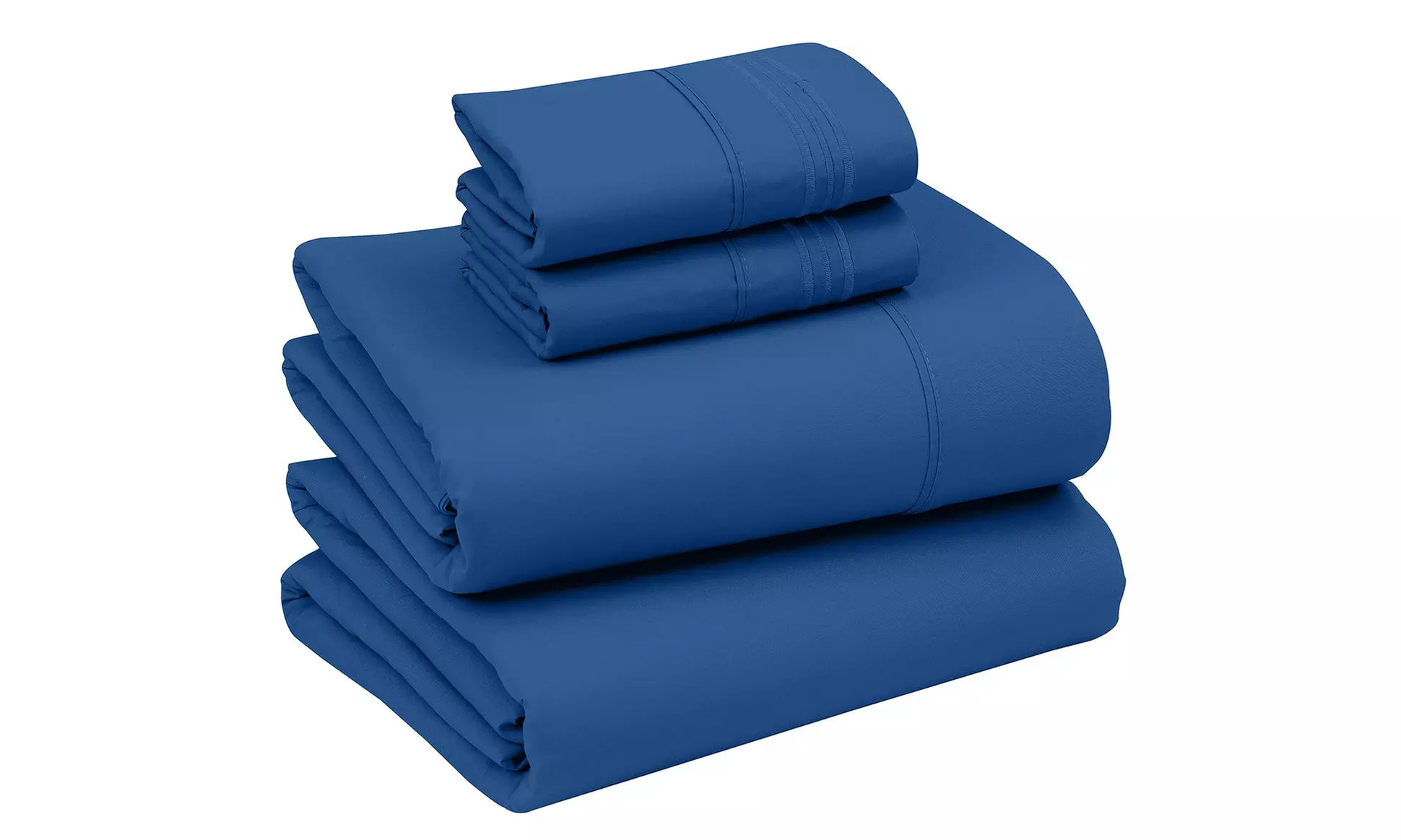 Ruvanti 1800 Series 4 Piece Microfiber Bed Sheet Set Soft Deep Pocket Sheet
