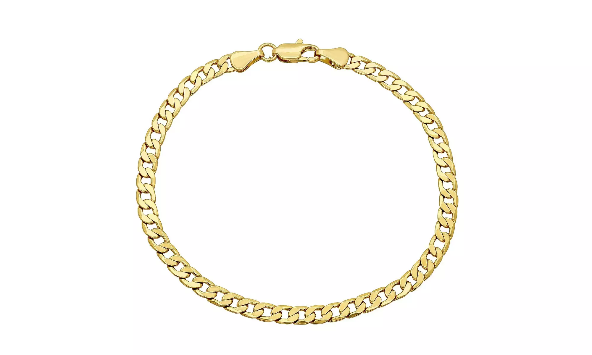 5.2MM Cuban Curb Link Chain Necklace or Bracelet in 14K Gold by Moricci