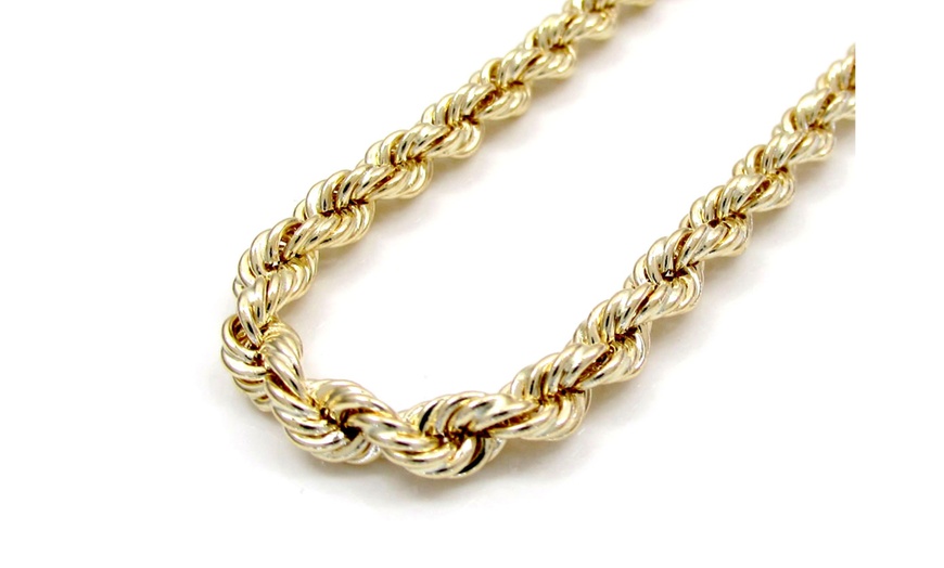 10k hollow gold rope chain