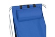 New Backpack Beach Chair Folding Portable Chair Blue Solid Construction Camping - Second Medium
