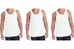 Men's 100% Cotton Tank Top (3-Pack) - Second Medium