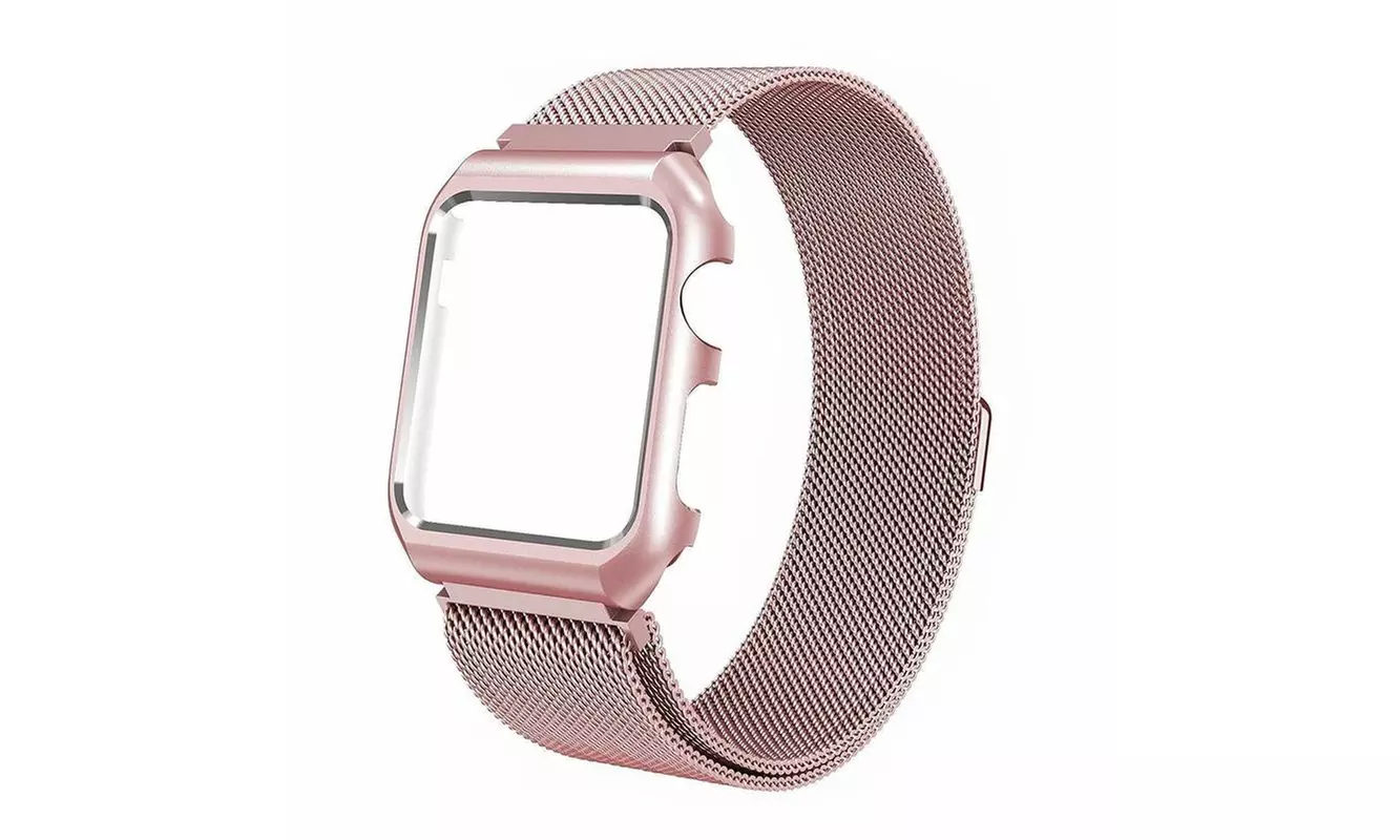 Watch Belt Stainless Steel Mesh Band Compatible for Apple Watch Band - Primary Image