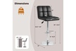 Two or Four Costway Swivel Bar Stools with Heavy-duty Metal Base and Footrest - Second Medium