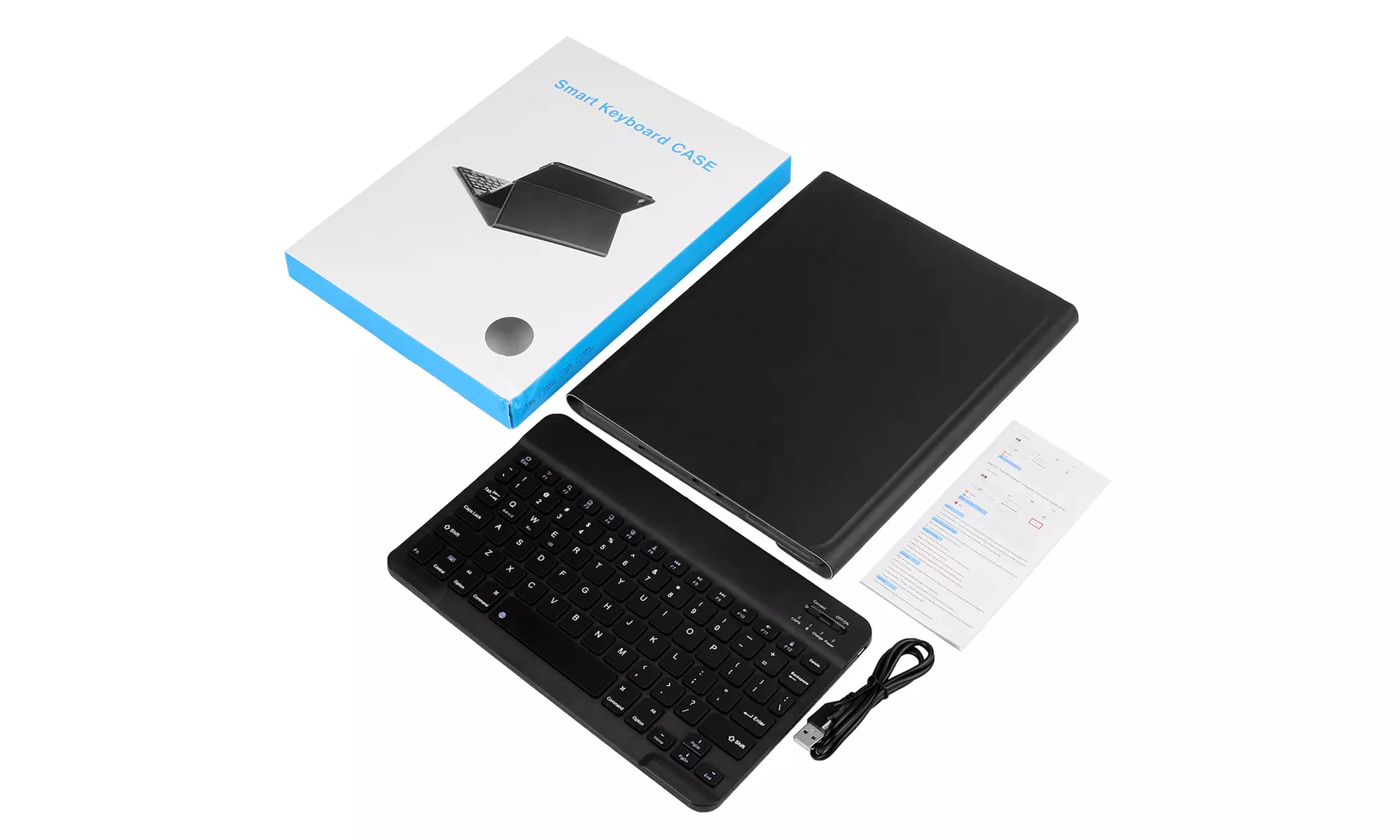 Wireless Smart Keyboard Case Smart Cover Leather Stand Case for iPad 10.2" 2019  - Second Medium