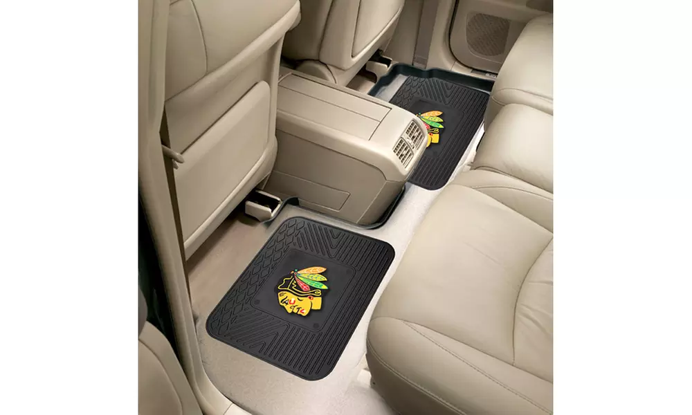Fanmats NHL Back Seat Vinyl Car Mats (2-Pack) - Primary Image