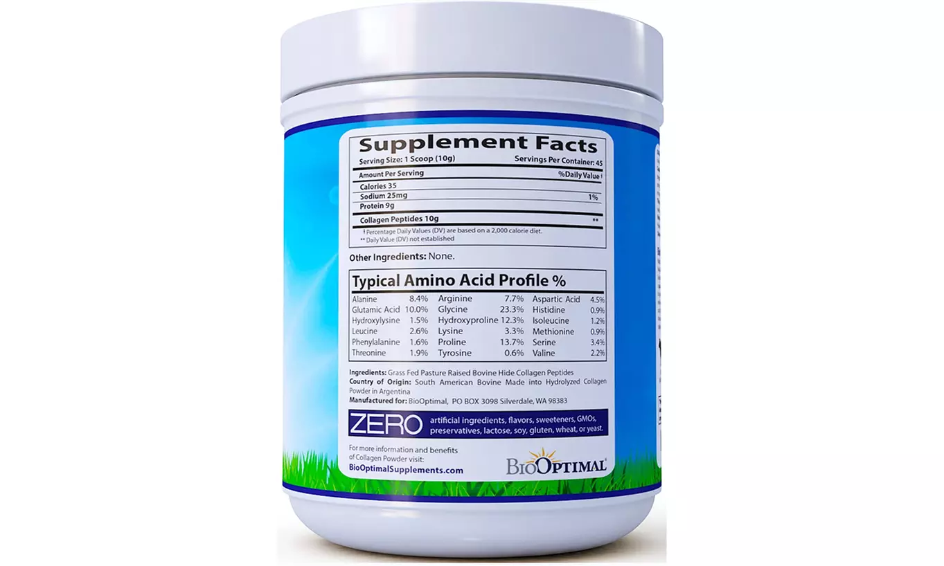 BioOptimal Collagen Powder - Collagen Peptides Supplement 2 pack - 90 day supply - Second Medium