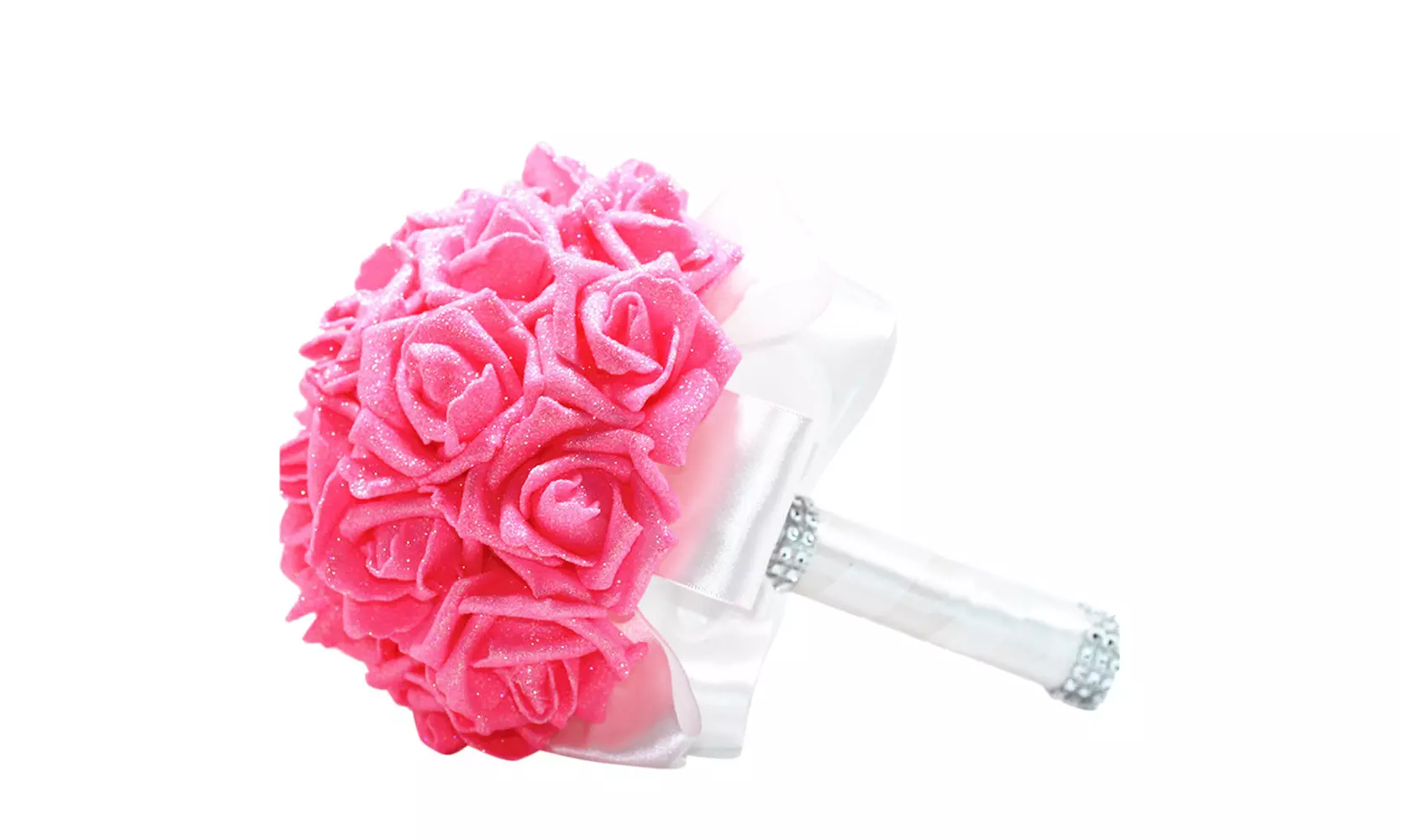 Bridesmaid Wedding Bouquet Bridal Artificial Silk Flowers - Primary Image