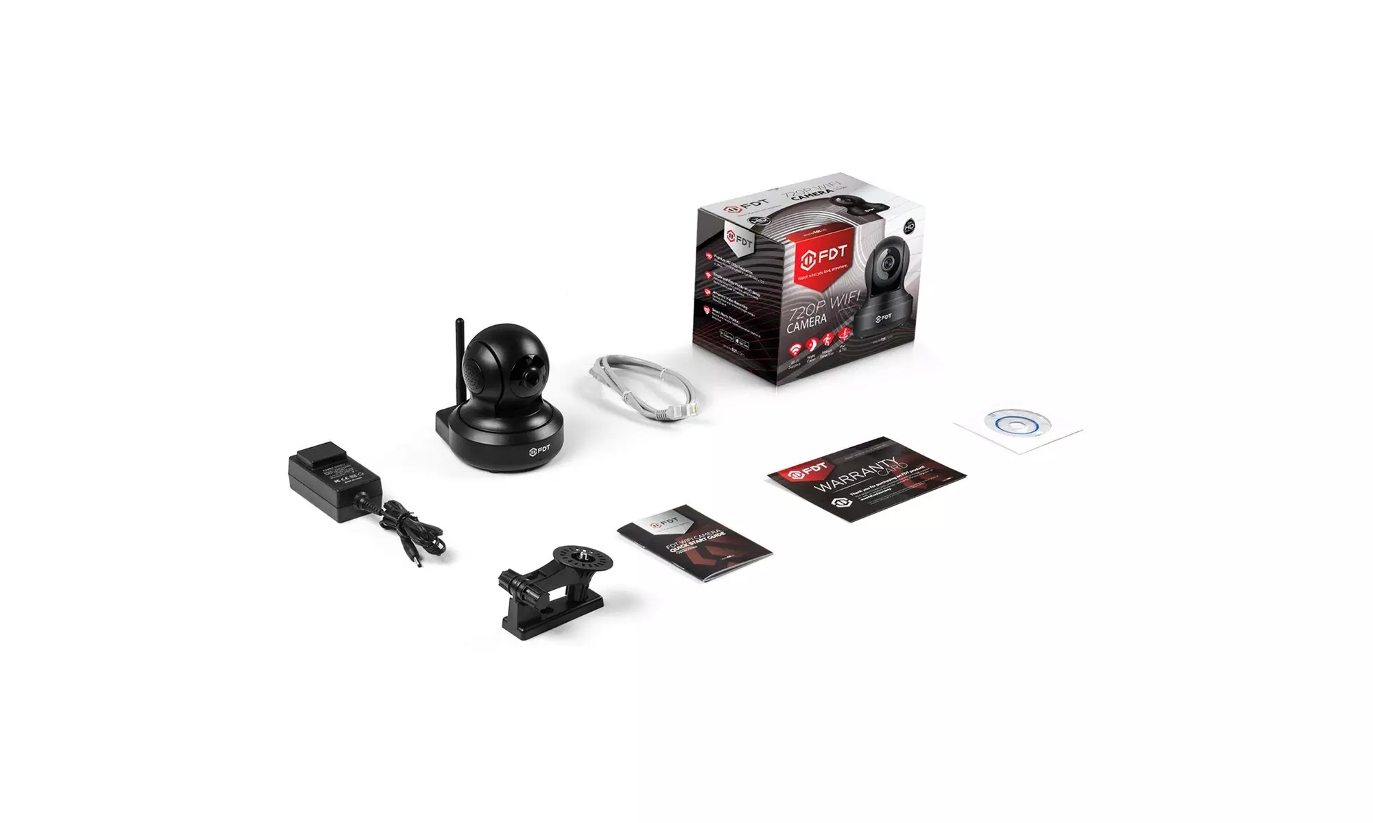 FDT 720P HD Wireless WiFi Pan/Tilt IP Indoor Wireless Security Camera - Second Medium