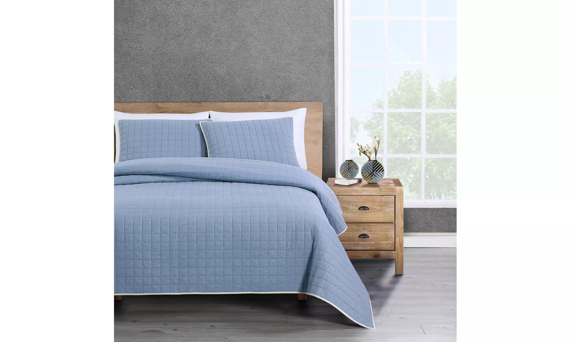 WellBeing By Sunham Natural Dye Quilt Set - Primary Image