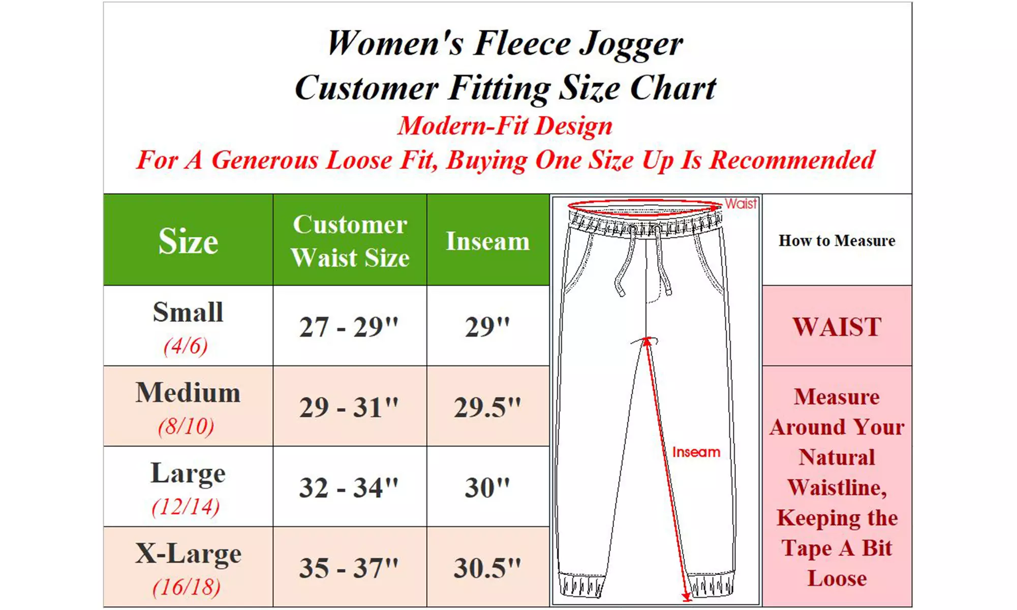 4-Pack Women's Classic Fleece Jogger Sweatpants (Sizes, S to XL)