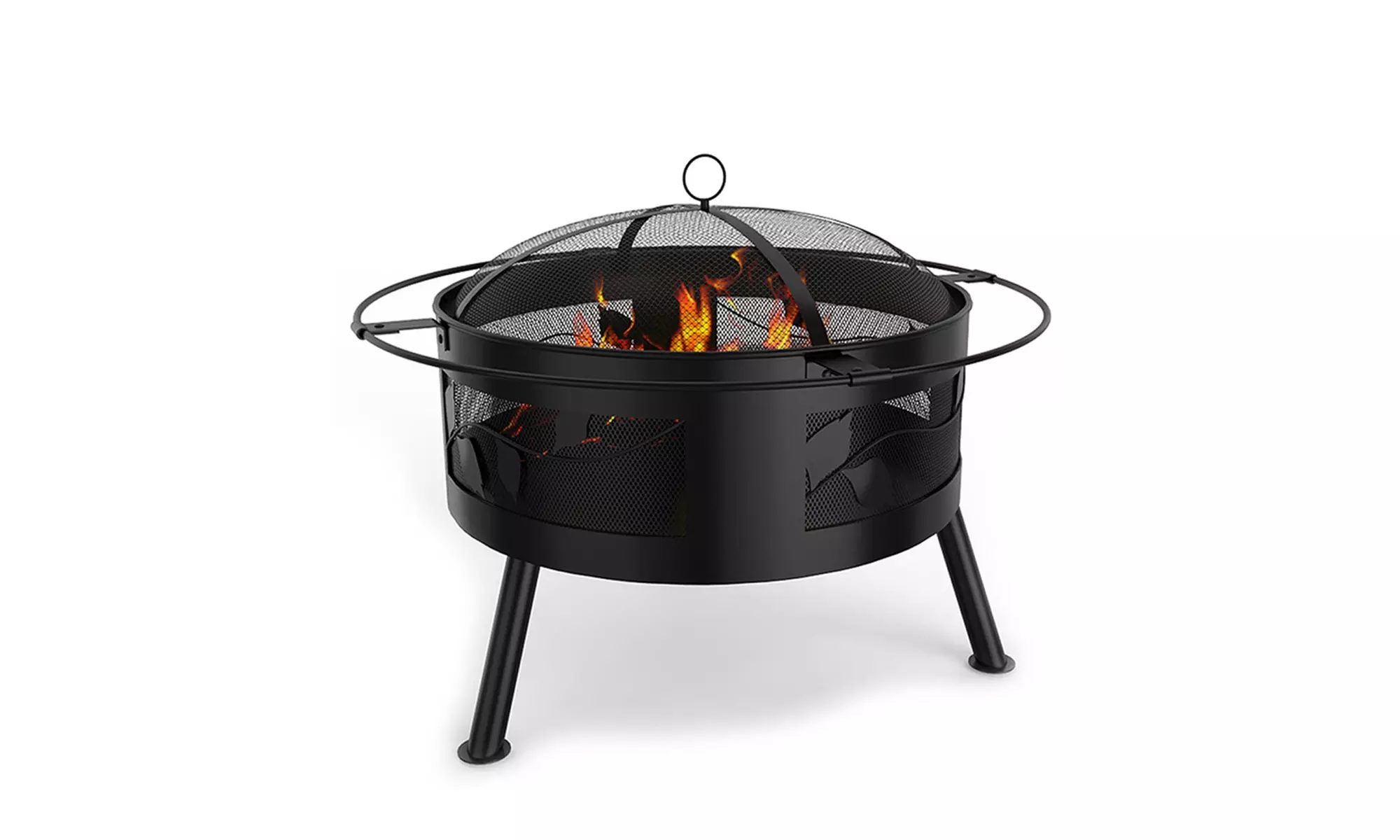 Saturn Sphere Outdoor Backyard Garden Home Light Fire Pit - Aged Bronze  - Primary Image