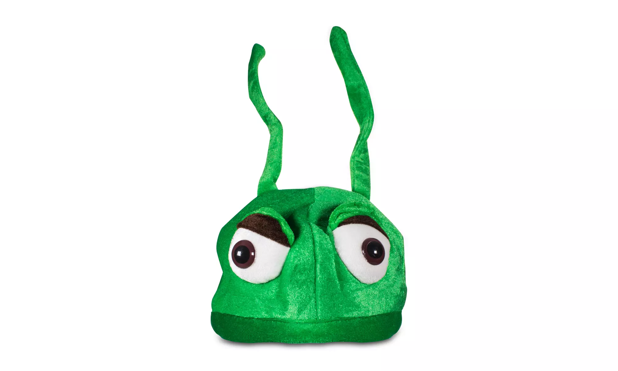 Green Felt Alien Ant Hat with Antennas Costume Party Hat - Primary Image