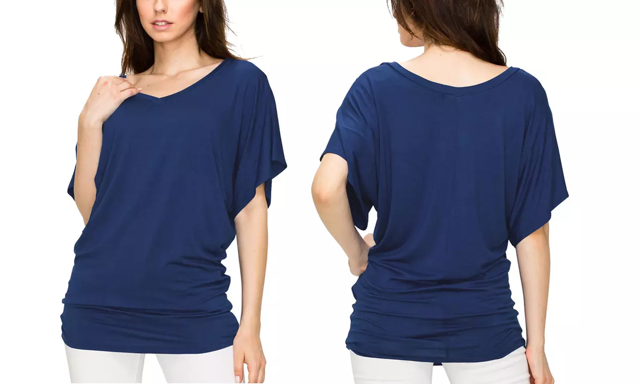 Women's Dolman Top S-3X  by Made by Johnny Plus Size 