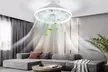 iNova 19.7in 60W LED Ceiling Fan Light Remote Control Round Pendant Fan Lamp - Second Medium