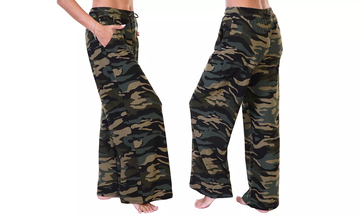 Angelina Mid-Rise Palazzo Pants with Pockets