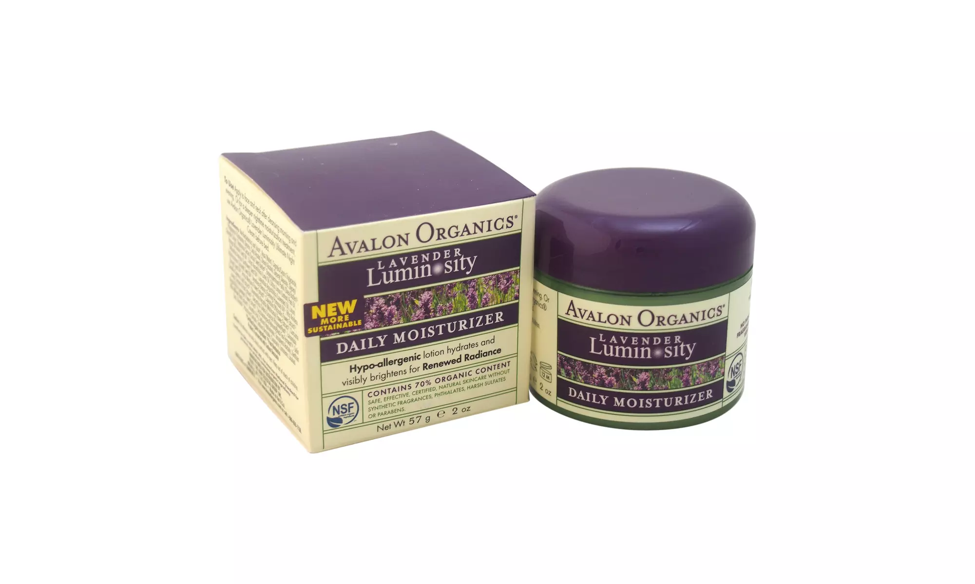 Lavender Luminosity Daily Moisturizer by Avalon Organics - 2 oz - Primary Image