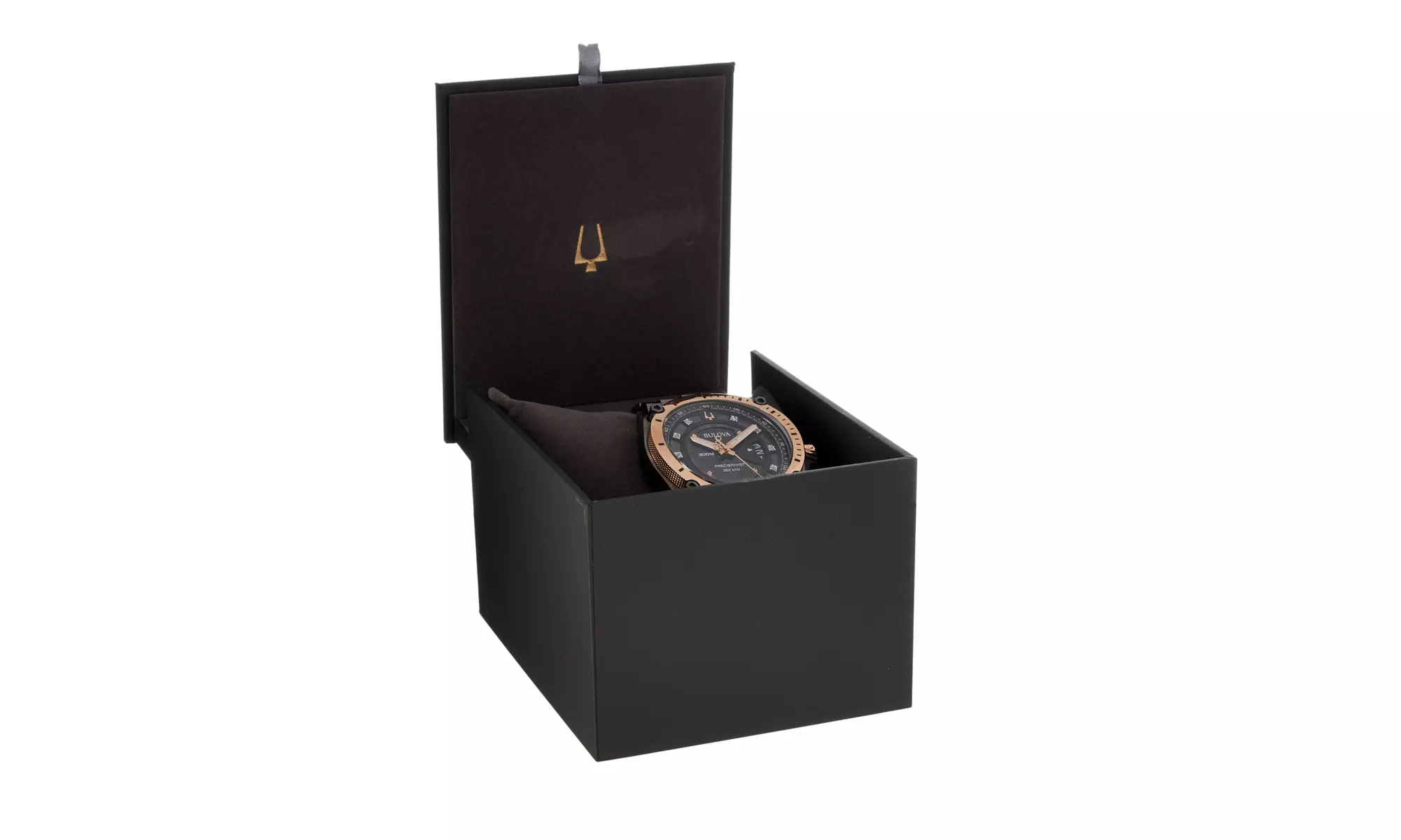 Bulova Mens Precisionist 98D149 Diamond Dial Quartz Watch - Second Medium