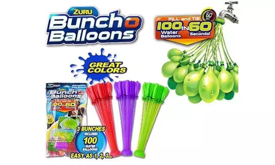 Zuru Bunch O' Balloons Self Tying Water Balloon Set 3,6,8,9 or 12 Nozzles - Primary Image