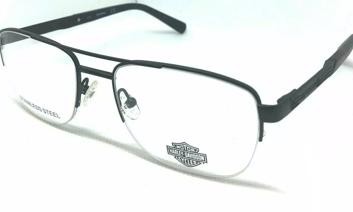 Harley Davidson Men's Eyeglasses HD0806-002 Matte Black Frame / Demo Lenses - Primary Image