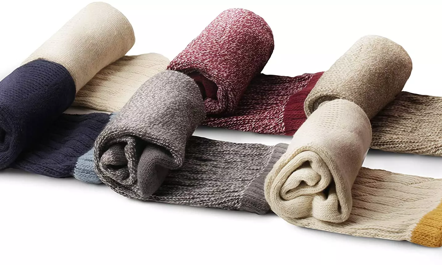 6 Pairs of Womens Slouch Socks, Scrunchie Boot Sock Colorful