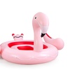 Image 2: 6-Person Inflatable Island Party Floating Flamingo with Electric Pump