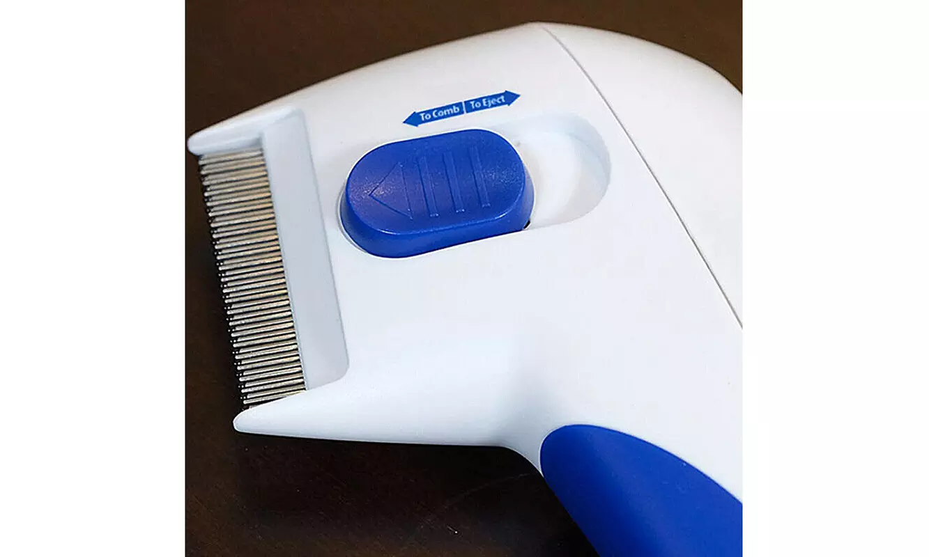 Flea Doctor Electric Flea Comb Dogs Cats Pet Brush Lice Cleaner Tick Remover - Second Medium